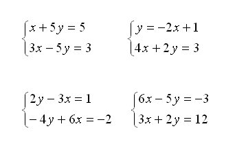 Ejemplos de ecuaciones lineales